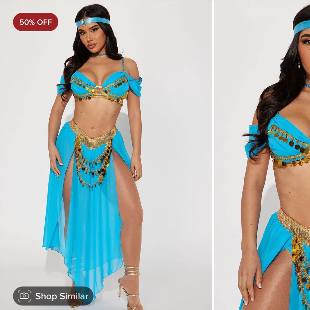 Princess Jasmine adult sexy genie halloween costume